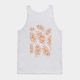 RED LEAF RETRO ART DECO STYLE Tank Top